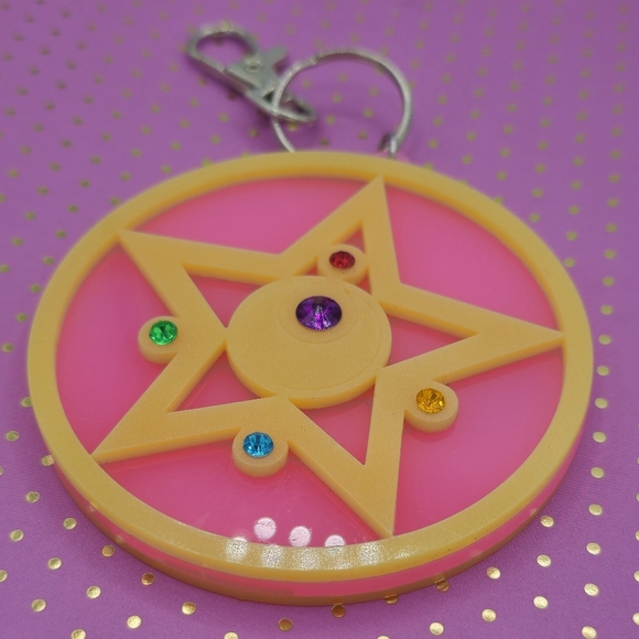 Sailor Moon Crystal Star Key Chain - Picture 2 of 5